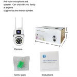 8MP 4K WiFi PTZ Security Camera | Dual Light & AI Detection
